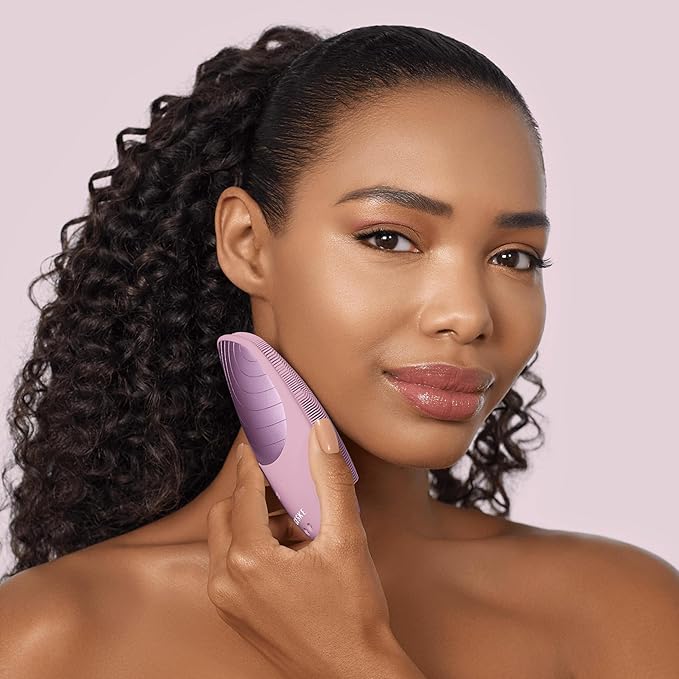 GESKE SmartAppGuided Sonic Thermo Facial Brush | 6 in 1 | Skin Cleansing | Cleansing Brush with Thermal Function | Electric Facial Massager