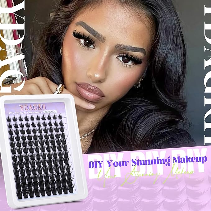 Volume Lash Clusters Spikes Manga Cluster Eyelash Extension 400D Anime Lash Extension Spiky Eyelash Extension 10-18mm DIY Spikes Individuals Thick Cluster Lashes Wispy 120Pcs
