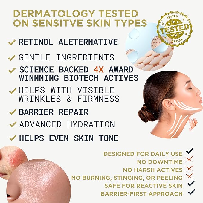 Premium Stem Cell Serum for Face - Korean Skin Care for Women - Face Moisturizer for Sensitive Skin & Anti Aging Serum - Hydration Barrier with Astaxanthin, Beta Glucan, Squalane, Ceramides by PowerV