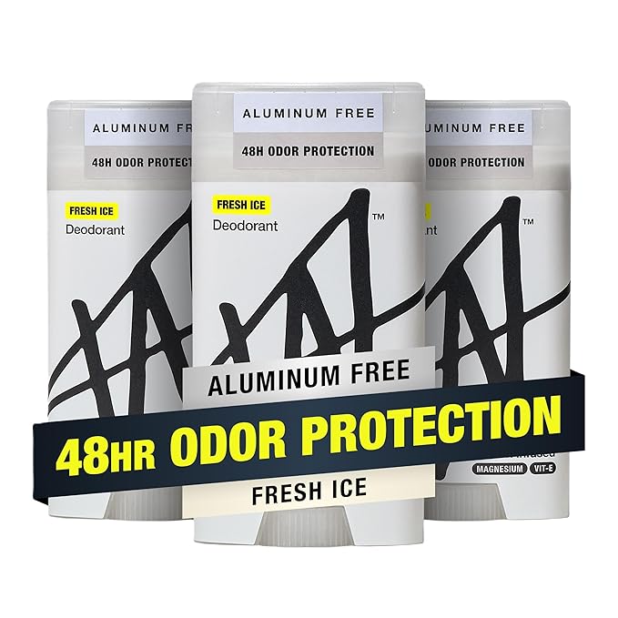W by Jake Paul Aluminum-Free Deodorant, Odor Blocking, Vitamin-Infused Deodorant for Men - Fresh Ice 2.6 oz (Pack of 3)