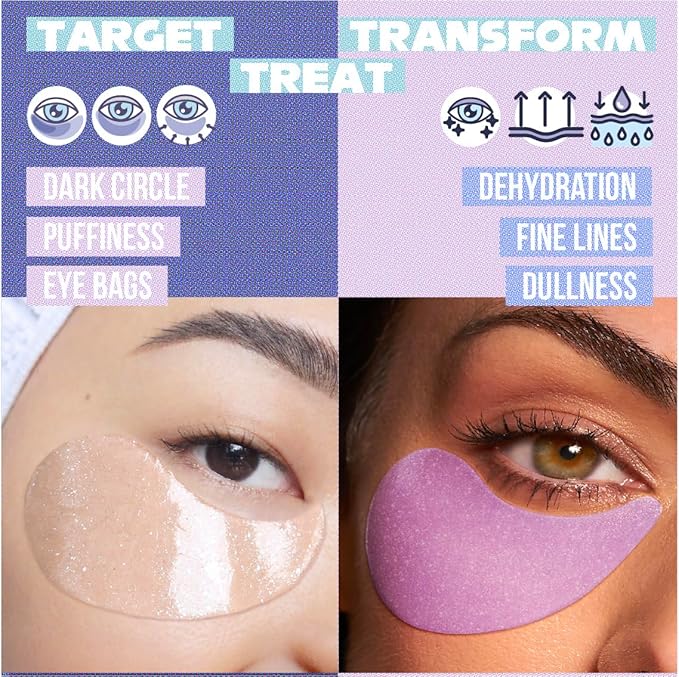 Ultimate Duo-pack Under Eye Patches 28 Pairs, 5-Min Revive Hydrogel Eye Masks with Caffeine Retinol Niacinamide to Reduce Dark Circles Puffiness Wrinkles, Refresh Tired Eyes, Bridesmaid Women Gifts
