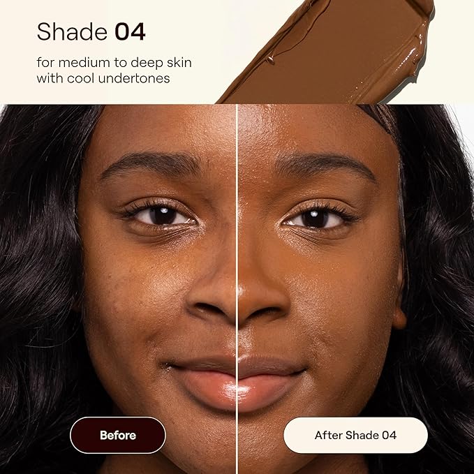 Live Tinted HUESTICK Complexion Stick - Medium-to-Full Buildable Coverage - Soft Matte Finish - Multitasking Makeup Stick - Lightweight, Creamy Formula - Shade 04