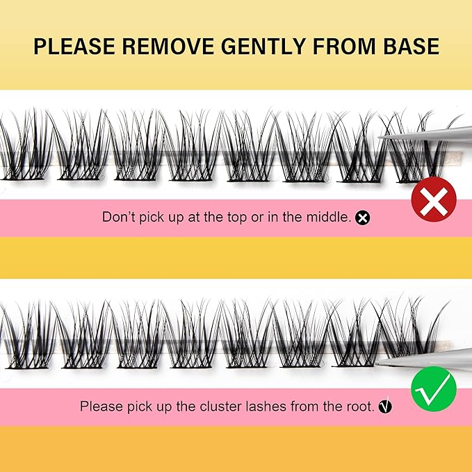 VYRILA Lash Clusters 8-16mm, False Eyelashes 132pcs, Cluster Eyelash Extensions Matte Black Soft, Diy Lash Extensions D Curl Natural Lash Clusters Faux Mink Lashes Wispy（Pure,132pcs,0.07,D,8-16MIX)