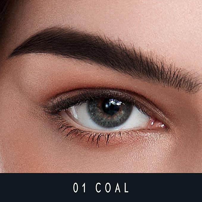 Genesis SuperStay Eyebrow Pencil - Waterproof, Smudge Proof, Long-Lasting Brow Pencil with Precision Oval Tip, For Natural & Bold Looks (01 COAL)