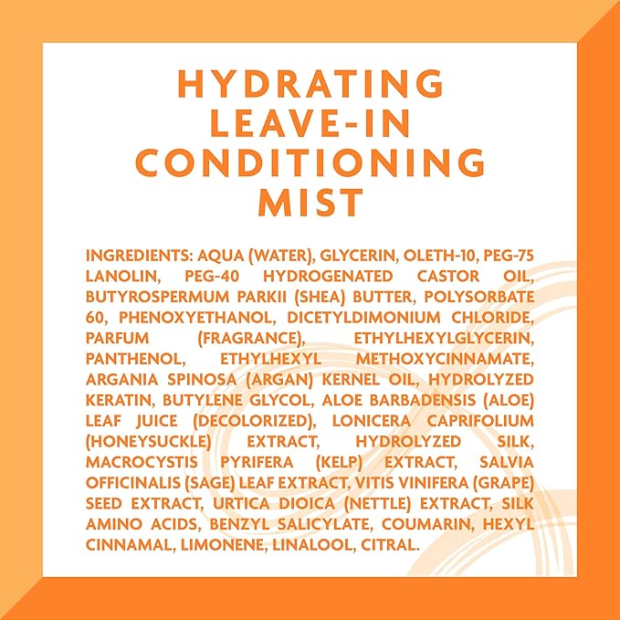 Cantu Leave-In Conditioning Mist with Pure Shea Butter, 8 fl oz (Pack of 2)