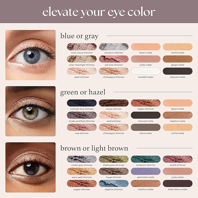 Julep Eyeshadow 101 Cream-to-Powder Waterproof Shadow Stick – Mink Mauve Shimmer – Long-Lasting, Crease-Proof, Muted Mauve Shimmer Eyeshadow with Built-in Smudger