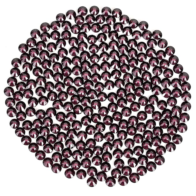 SS20 Non Hotfix Flatback Rhinestones - 1440pcs Glass Nail Gems Crystals for Makeup Bags, Shoes & DIY Decoration - Amethyst