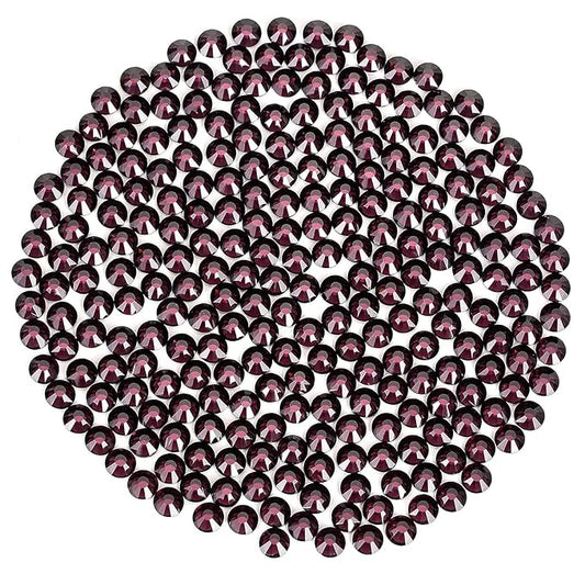 SS16 Non Hotfix Flatback Rhinestones - 1440pcs Amethyst Glass Nail Gems for Crafts, Makeup Bags, Shoes & DIY Decoration
