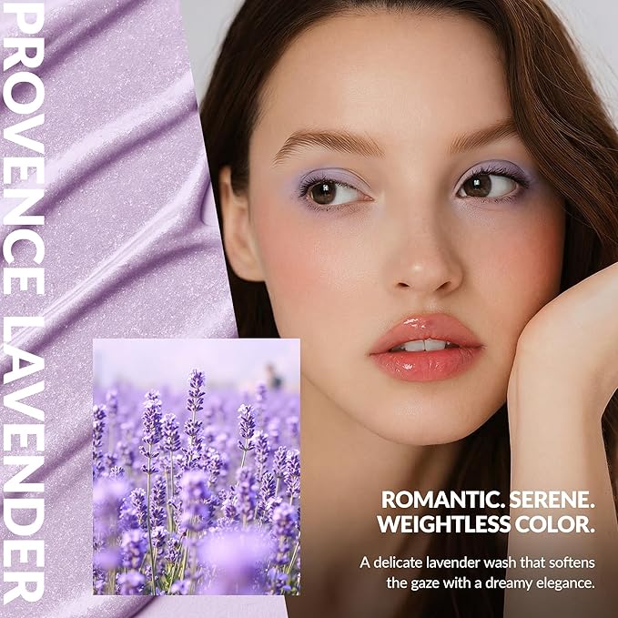 BEPHOLAN Matte Purple Liquid Eyeshadow With Subtle Shimmer.Waterproof,Long-Lasting, Neutral Naked Smooth Creamy Eyeshadow Lightweight(Provence Lavender 02#)