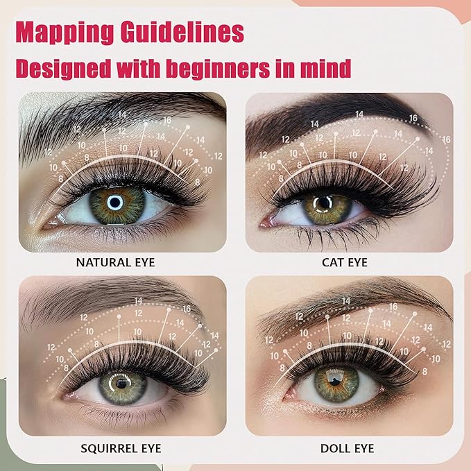 Lash Clusters 600 PCS Lashes Wispy Fluffy Lash Clusters kit 10D20D 30D40D50D60D D Curl Lash Extension 8-16MM Fasle Eyelashes with Lash Bond and Seal for Beginner at Home