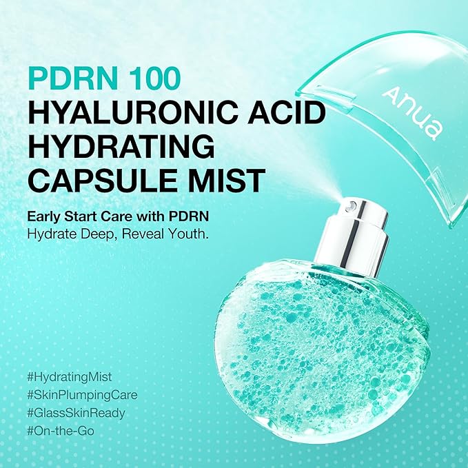 ANUA PDRN Collagen Glow Facial Serum Spray,Texture Revive Spray, Easy&Quick for Glass Skin,Early Plumpness & Hydrating,Firming for Rejuvenating Skin,Reverse Micelle Structure (30ml(1.01fl.oz))