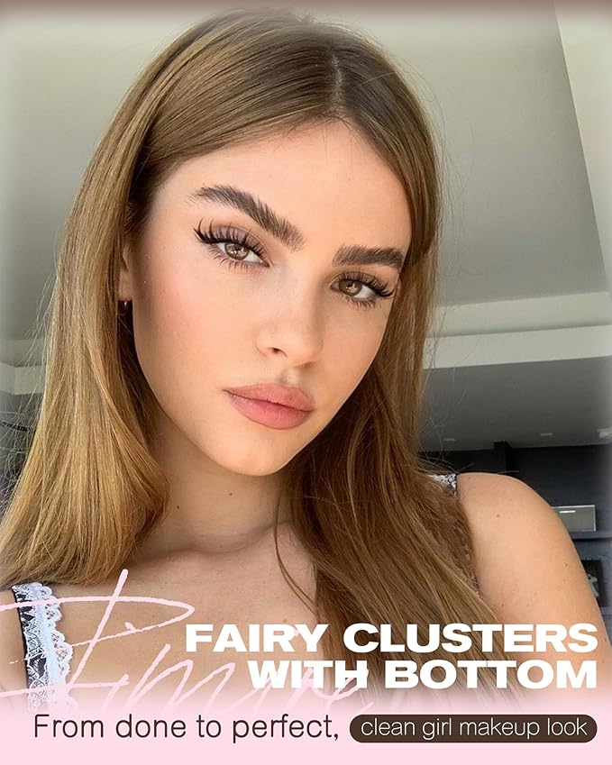 Manga Lash Clusters with Spikes Wispy Eyelash Clusters Invisible Band D Curly Cluster Eyelash Extensions 10-16MM Manga Lashes Extensions with Bottom Lashes Clusters Easy to Apply 160Pcs Pack