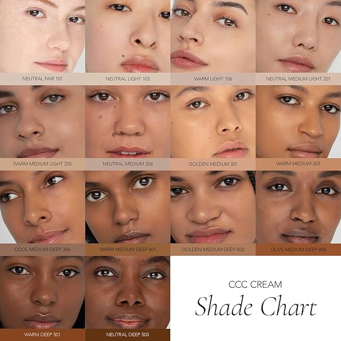 CLE Cosmetics CCC Cream (Warm Medium Deep 401 / SPF 50) - Color Correcting With Sunscreen - Lightweight, Hydrating Foundation - BB & CC Hybrid - Light to Medium Coverage - 1 fl oz
