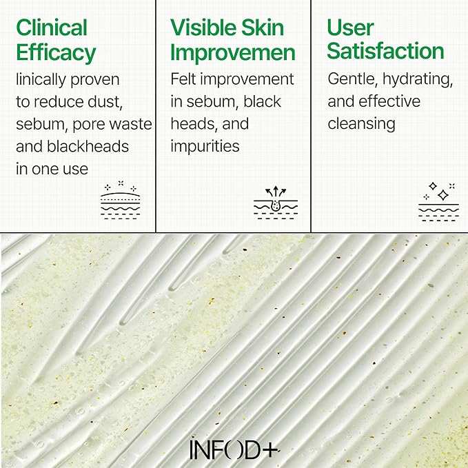 INFODPLUS XCESPI316 Gel Cleanser – Exosome & Walnut Powder | Foaming Korean Face Wash for Deep Pore Cleansing, Blackhead Care & Hydration