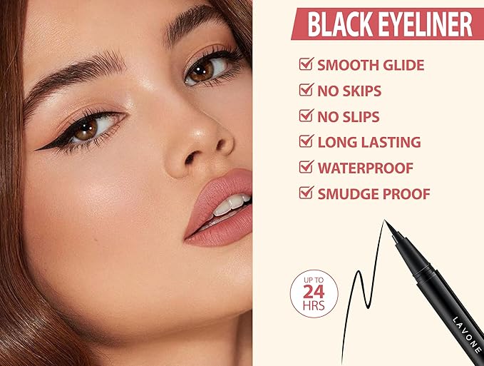 Eyebrow Pencil Kit, with Microblading Eyebrow Pen, Eyebrow Gel, Eyeliner, Eyebrow Brush, Eyebrow Pencils for Women, Waterproof, Smudge Proof, Long Lasting Makeup Formula - Brunette