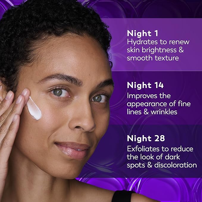 Olay Retinol Night Cream for Women, Anti-Aging Face Moisturizer, Fragrance-Free, Gift for Women, Non Greasy - Anti-Wrinkle, Hydrating Skin Care - Triple Collagen Cream, Peptide, Niacinamide, 1.7oz