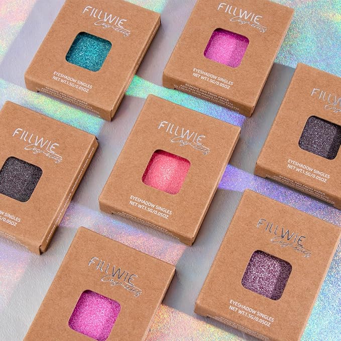 Chameleon Single Eyeshadow,Soft Pink-White,Pressed Powder,High Pigment,Smudge-Proof, Smooth Blend, All-Day Wear,Square Pan,Fits Magnetic Palettes(Opal Kiss)