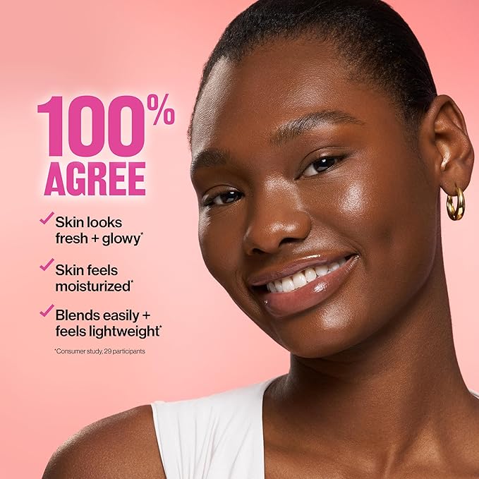 Revlon Glimmer Tinted Moisturizer Stick for Face, Lightweight Foundation, Hydrating Skincare-Infused Makeup, 140 140, 0.31 oz