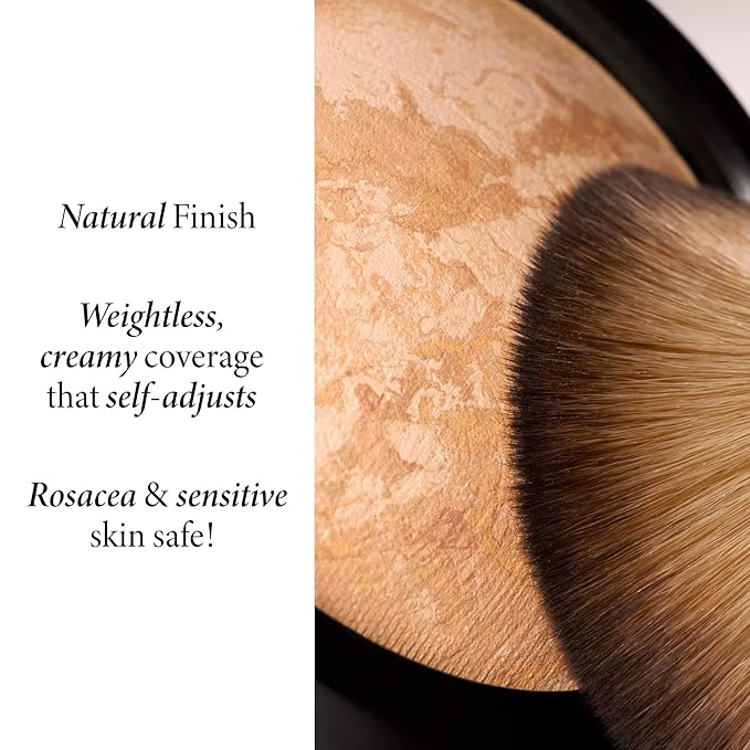 LAURA GELLER NEW YORK Award-Winning Baked Balance-n-Brighten Color Correcting Powder Foundation - Fair - Buildable Light to Medium Coverage - Demi-Matte Natural Finish