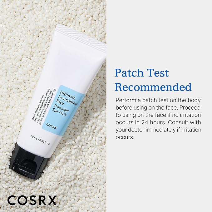 COSRX Ultimate Nourishing Rice Overnight Spa Mask, 60ml / 2.02 fl.oz | Rice Extract 68% and Niacinamide 2%, Korean Skin Care, Stocking Stuffers, Holiday Gifts, Gifts for Women
