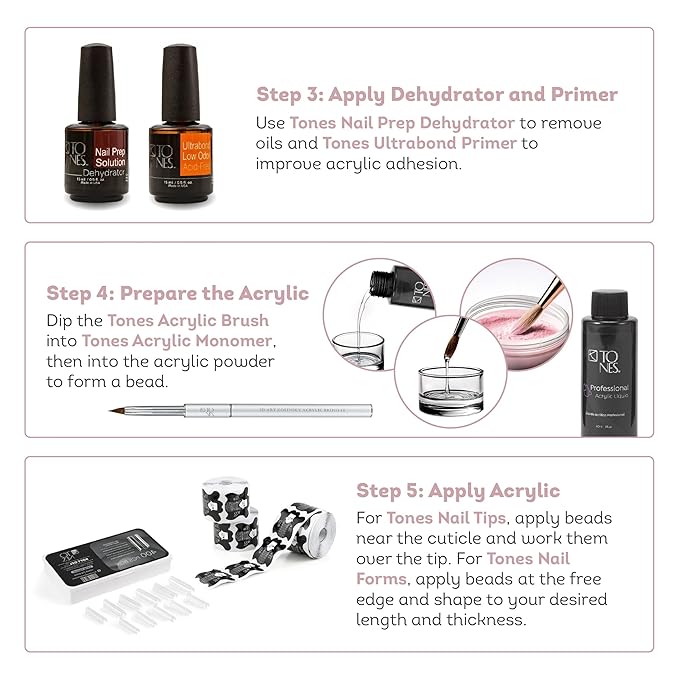 Tones Coverland Acrylic Nail Powder "Max Brown" - Limited Edition Acrylic Powder for Nail Design, Sculpting, and Masking Nail Bed Imperfections - Professional Acrylic Nail Supplies - (1.5 Oz)
