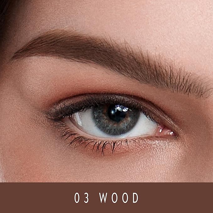 Genesis SuperStay Eyebrow Pencil - Waterproof, Smudge Proof, Long-Lasting Brow Pencil with Precision Oval Tip, For Natural & Bold Looks (03 WOOD)