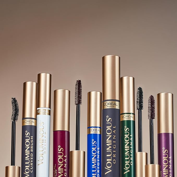 L’Oréal Paris Makeup Voluminous Original Waterproof Mascara, Black, 0.28 Fl Oz (Pack of 2)