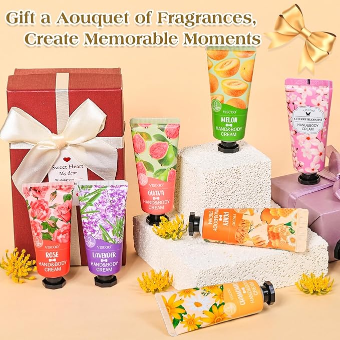 252 Pack Hand Cream Gifts Set for Women, Valentines Day Gifts for Her, Birthday Gifts for Women, Teacher Appreciation, Mini Moisturizing Hand Lotion Travel Size in Bulk for Dry Cracked Hands