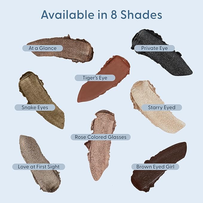 twenty/twenty beauty Visionary Eye Shadow Stick – Shimmer Cream Eye Shadow Pencil - Safe for Sensitive Eyes - Ophthalmologist Developed – Vegan, Cruelty-Free, Clean Ingredients (Brown-Eyed Girl)