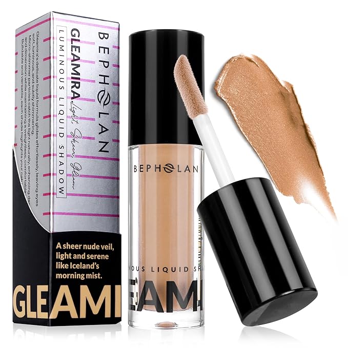 BEPHOLAN Matte Nude Liquid Eyeshadow With Subtle Shimmer.Waterproof,Long-Lasting, Neutral Naked Smooth Creamy Eyeshadow Lightweight(Iceland Mist 06#)