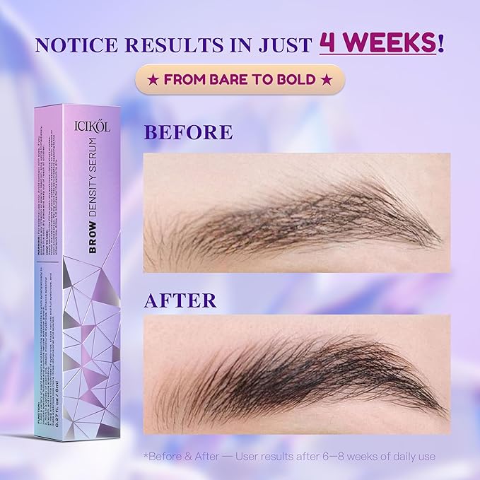 Eyebrow Growth Serum - Eyebrow Serum to Grow Brows with Advanced Formula to Boost Longer Fuller and Thicker Looking Eyebrows - Brow Serums 8ml Value Size - Vegan & Prostaglandin-Free