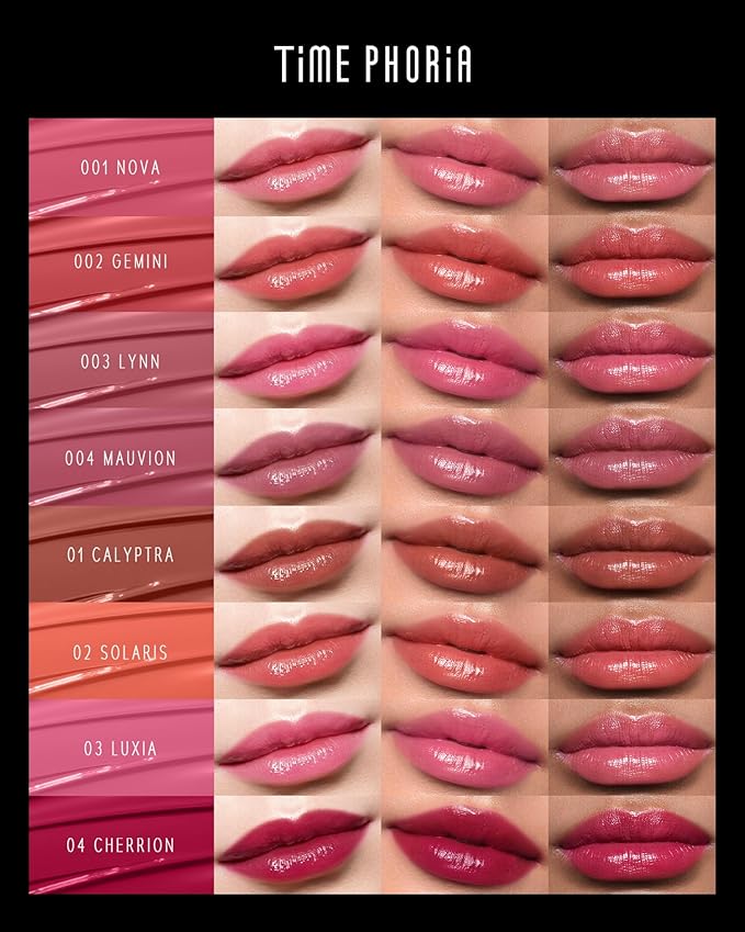 Stellar Dust Lip Stain 004 Mauvion, Waterproof Transfer-Proof Lip Gloss, Mauvish Pink Tinted Glossy Finish, High-Pigment Vibrant, Hydrating Lightweight Long-Lasting Lip Makeup for Women