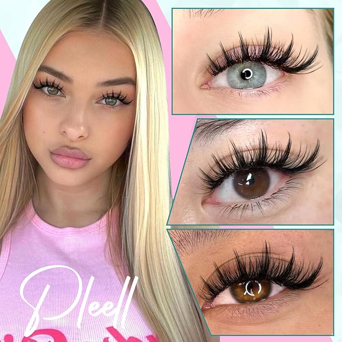 Manga Lash Clusters Anime Spiky Eyelash Clusters 270Pcs Individual Lashes 10-16MM Cluster Eyelash Extensions D Curve DIY Eyelashes Clusters Comfortable Soft Lash Extension by Pleell