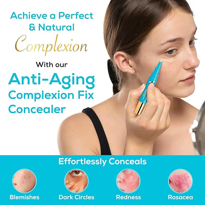 Veil Cosmetics - Complexion Fix Concealer - Liquid Concealer for Under Eye + Dark Circles - Highlight, Contour, Correct - Anti-Aging - Vegan Makeup Pen - Hydrating Lightweight (2N Light Neutral)