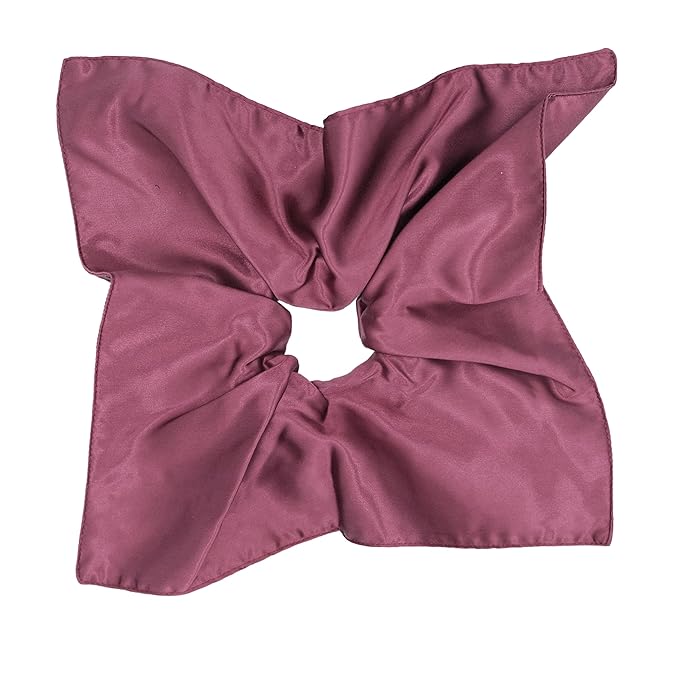 100% Mulberry Silk Scrunchies for Curly Hair, Thick Hair, and All Hair Types, 22 Momme 6A Grade, Girl Hair Ties, OEKO‑TEX Certified, Anti‑Frizz, Luxury Gift for Women, Cool Presents for Wife (Wine)