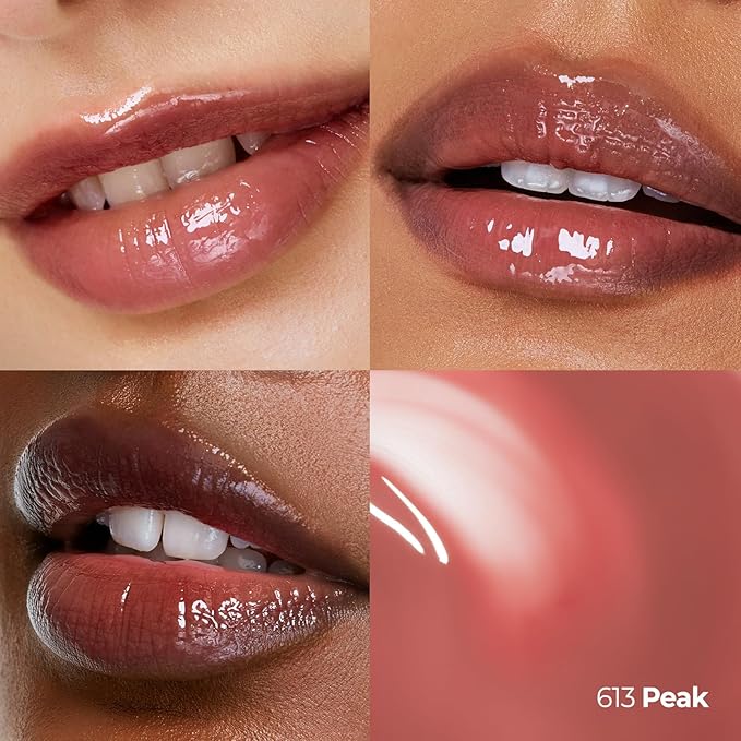 Laka Maxi Glayer Tint 3.8g/0.13oz, Glass Layer of Gloss, Ultra Glow & Vivid Layerable Pigments, High Shine Lip Oil, K-Beauty (#613 Peak)