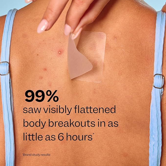 Peach Slices - Body Breakout Patches (6 ct) - Overnight Body Pimple Patches - Hypoallergenic - Flexible & Painless - Cica & Hydrocolloid Bandages - Vegan & Cruelty Free - Korean Skin Care & Beauty
