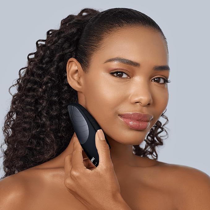 GESKE SmartAppGuided Sonic Thermo Facial Brush | 6 in 1 | Skin Cleansing | Cleansing Brush with Thermal Function | Electric Facial Massager