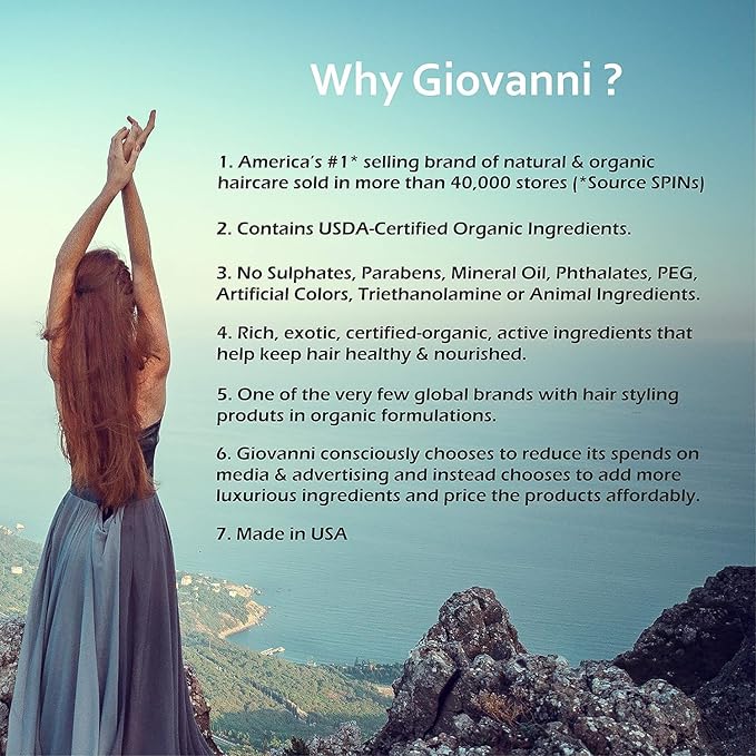 GIOVANNI Mousse Air-Turbo Charged, Hair Styling Foam - Lightweight for Natural Curls, Medium to Firm Hold, Add Texture & Shine, Curly Hair Products, No Parabens, Color Safe - 7 oz (Pack of 3)