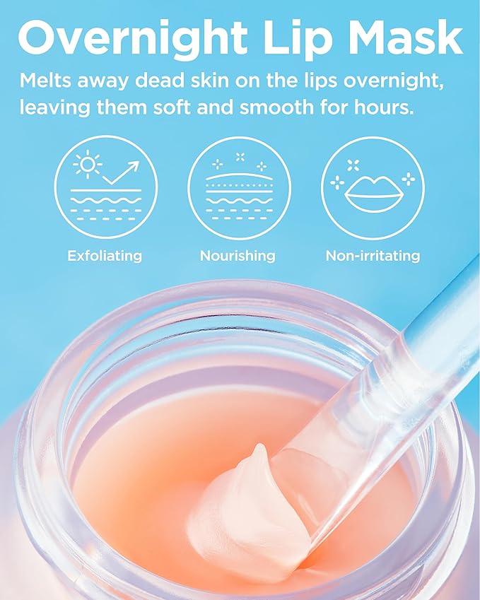 TOCOBO Vita Glazed Lip Mask – Korean Vegan Lip Scrub & Overnight Exfoliating Treatment for Dry, Chapped Lips – Hydrating, Plumping, Smoothing – Glazed Balm Texture, Non-Sticky, 0.68oz
