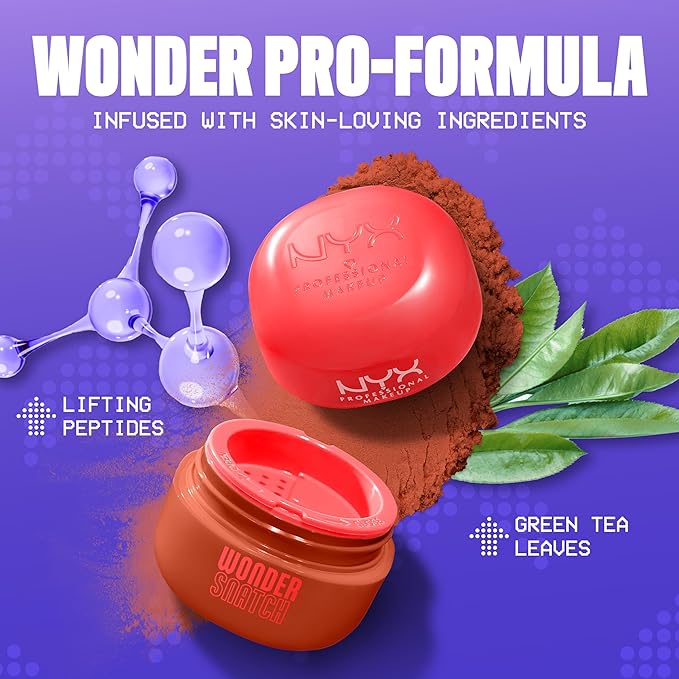 NYX PROFESSIONAL MAKEUP Wonder Snatch Setting Powder, Lifting Loose Powder With Up To 16HR Wear - Cacao Craze (Translucent Deep)
