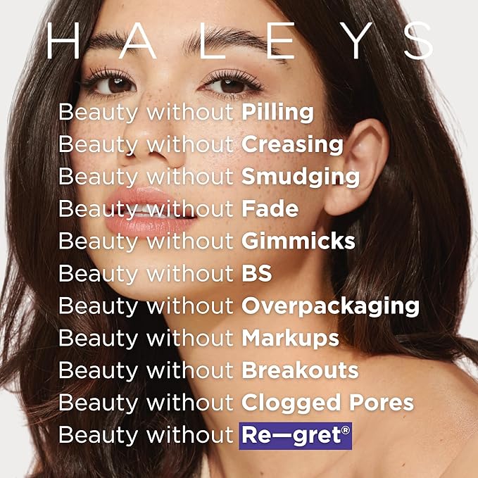 HALEYS Concealer Brush – Cruelty-Free Makeup Brush for Under Eye Concealer & Color Corrector, Flat Precision Brush for Cream, Liquid & Powder Makeup, Smooth Streak-Free Blending