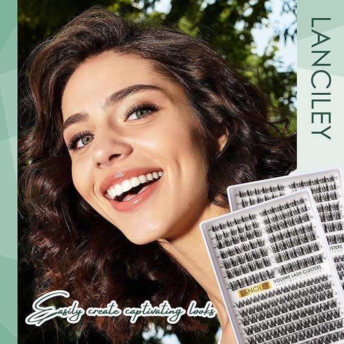 Lash Clusters Kit 168pcs Eyelash Clusters 10-18mm Cluster Eyelash Extensions Natural Eyelashes Wide Band Cluster Lashes Soft False Eyelashes Lash Extension Kit with Bond and Seal and Remover-M37+M38