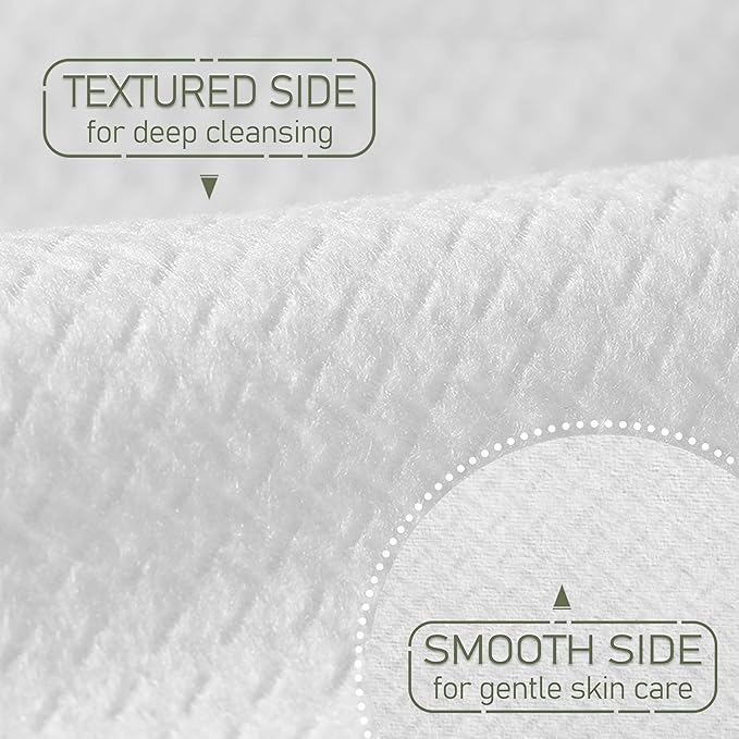 WOWOTEX THICKER Dry Wipes 50 Count Disposable Face Towels 10x12" | Ultra Soft for Sensitive Skin & Babies, Travel, Makeup Removal
