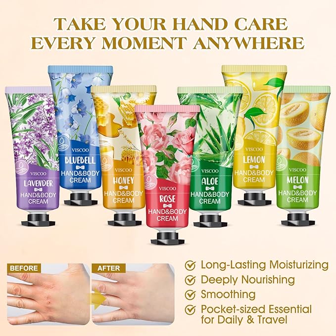 252 Pack Hand Cream Gifts Set for Women, Valentines Day Gifts for Her, Birthday Gifts for Women, Teacher Appreciation, Mini Moisturizing Hand Lotion Travel Size in Bulk for Dry Cracked Hands