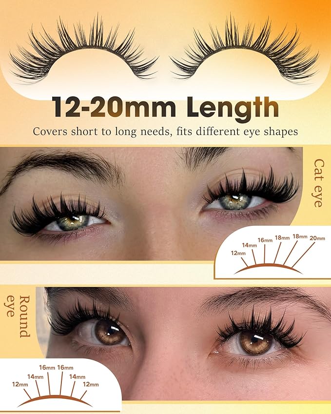 Spiky Manga Lash Clusters 180pcs D Curly Cluster Eyelash Extensions 12-20mm Long Eyelash Clusters Anime Lashes Clusters Thick Volume False Eyelashes Individual DIY Lash Extension by TOOCHUNAG