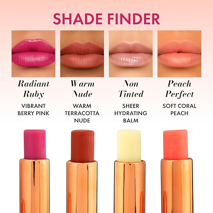 Lip Balm – Hydrating Balm with Cold-Pressed Oils, 10% Squalane, Vitamin E & Ceramides – Natural Moisturizing Lip Butter for Dry Cracked Lips – Clean, Non-Toxic Lips Care for Women – 004 NT