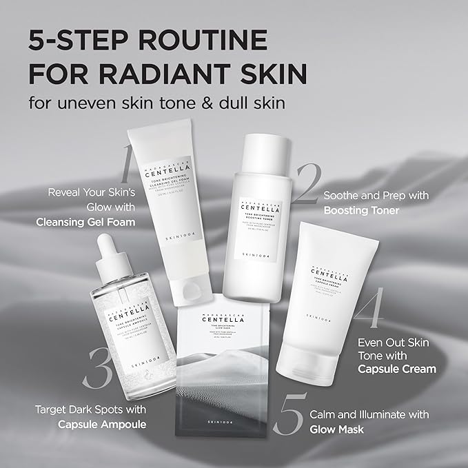 SKIN1004 Tone Glowing Boosting Toner 7.10 fl.oz, 210ml, Korean Face Toner with Niacinamide, MadeWhite, & Madagascar Centella, Hydrating & Gentle Exfoliating, Smooth Glowing Skin, Korean Skin Care