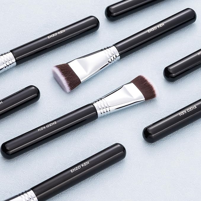 Flat Top Foundation Brush for Liquid Makeup, Liquid Foundation Brush, Flat Makeup Brush for Liquid Foundation, Make up Brush for Foundation, Makeup Brushes Foundation. (900F)