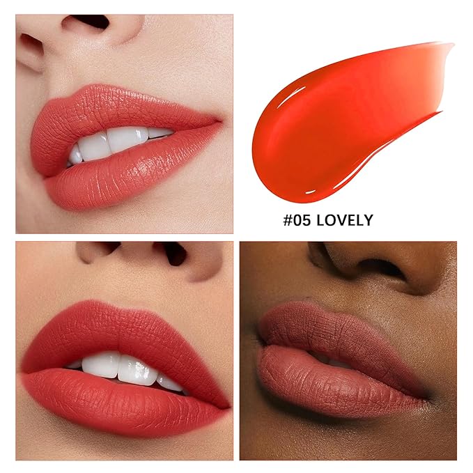Lashcharm lip stain peel off,Long-Lasting All day Lips tick peel off Masque,Waterproof and Transfer Proof Lip tint - Matte Finish Peel Off lip stain （ 05 Lovely Stain ）